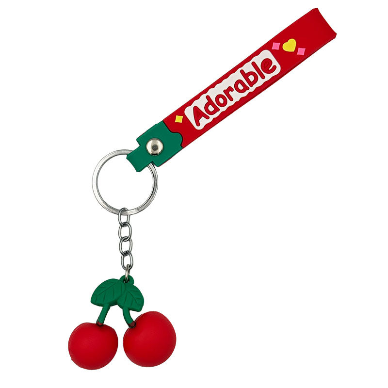 Adorable Cherry Keychain