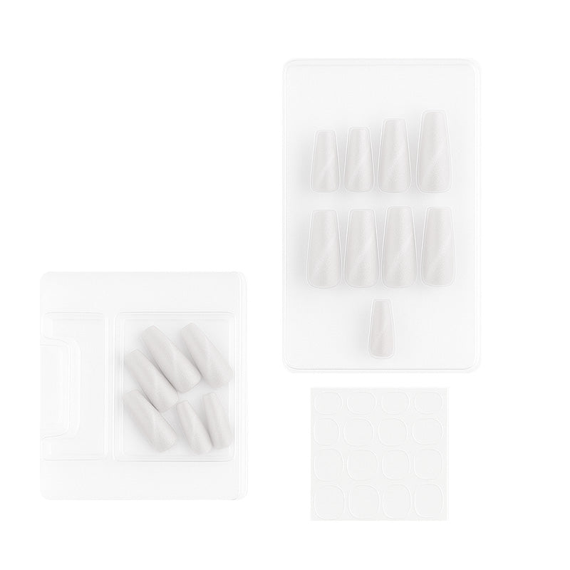 Coffin Shape Cat Eye Press-On Nails
