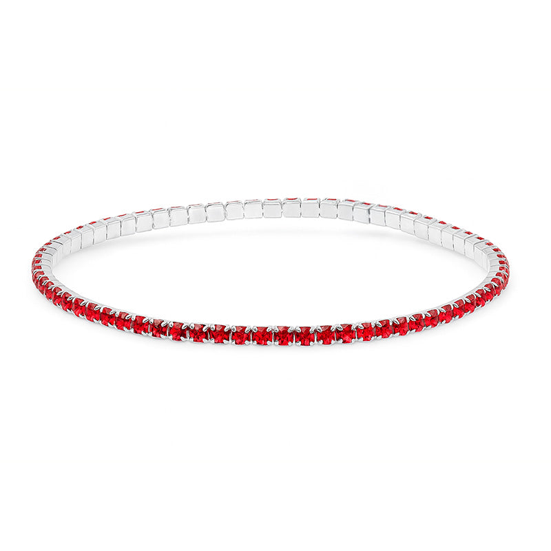 Single Color Elastic Tennis Bracelet