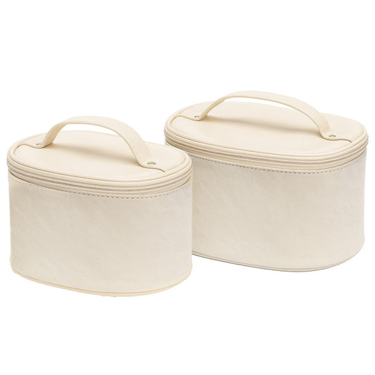 Set of 2 Elegant Oval Makeup Bags