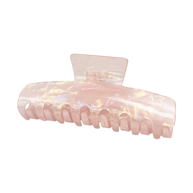 Large Glossy Classic Hair Claw – Iridescent Pastel