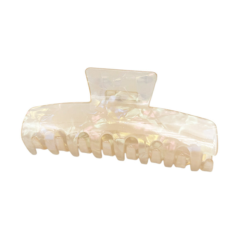 Large Glossy Classic Hair Claw – Iridescent Pastel