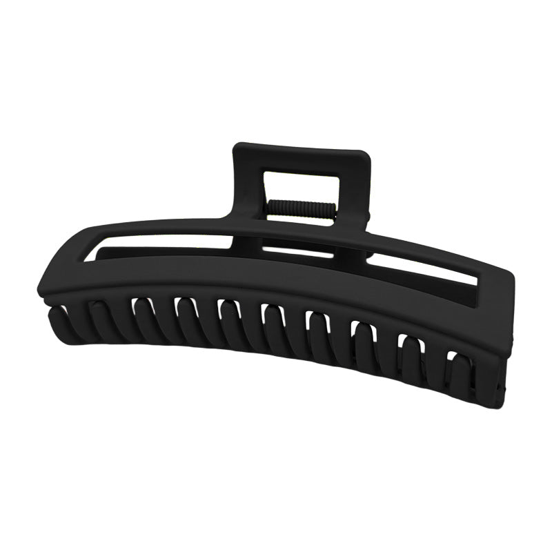 Matte Rectangle Hair Claw – Neutral Colors
