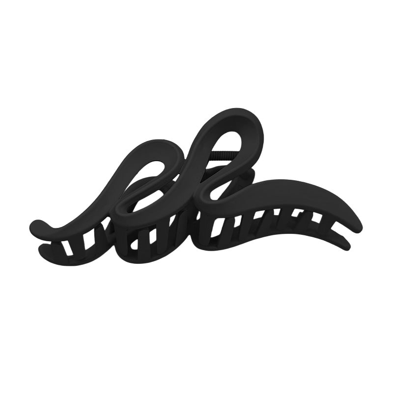 Matte Wave Loop Hair Claw – Neutral Colors