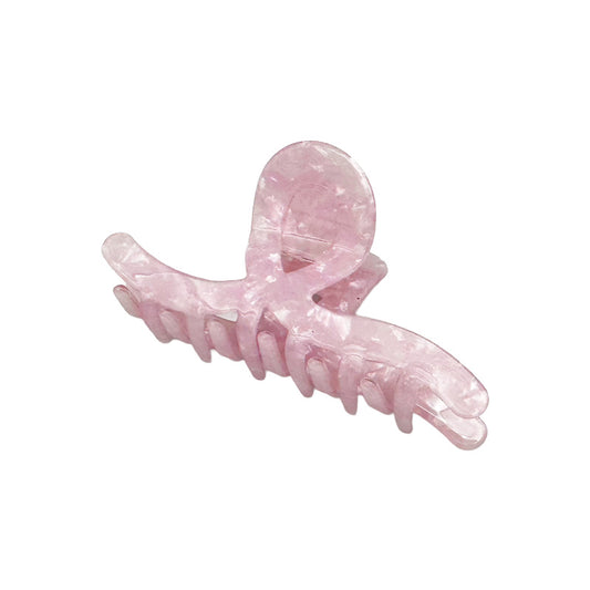 Medium Glossy Marble Patterned Hair Claw