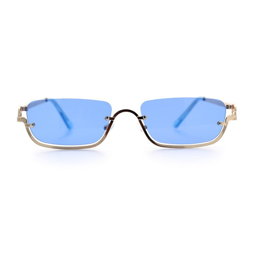 Metal Frame Rectangle Sunglasses
