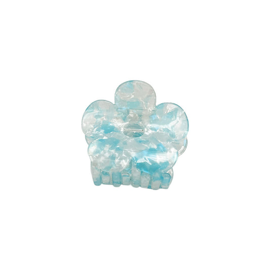 Mini Glossy Flower Hair Claw – Marble Mix