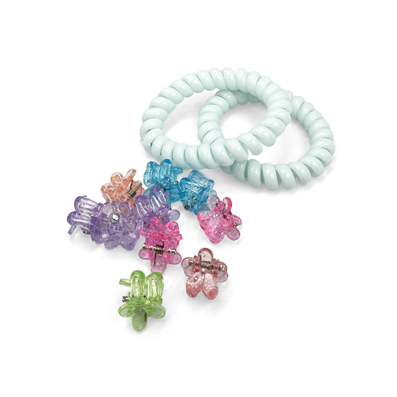 Mini Hair Claws with Spiral Hair Ties