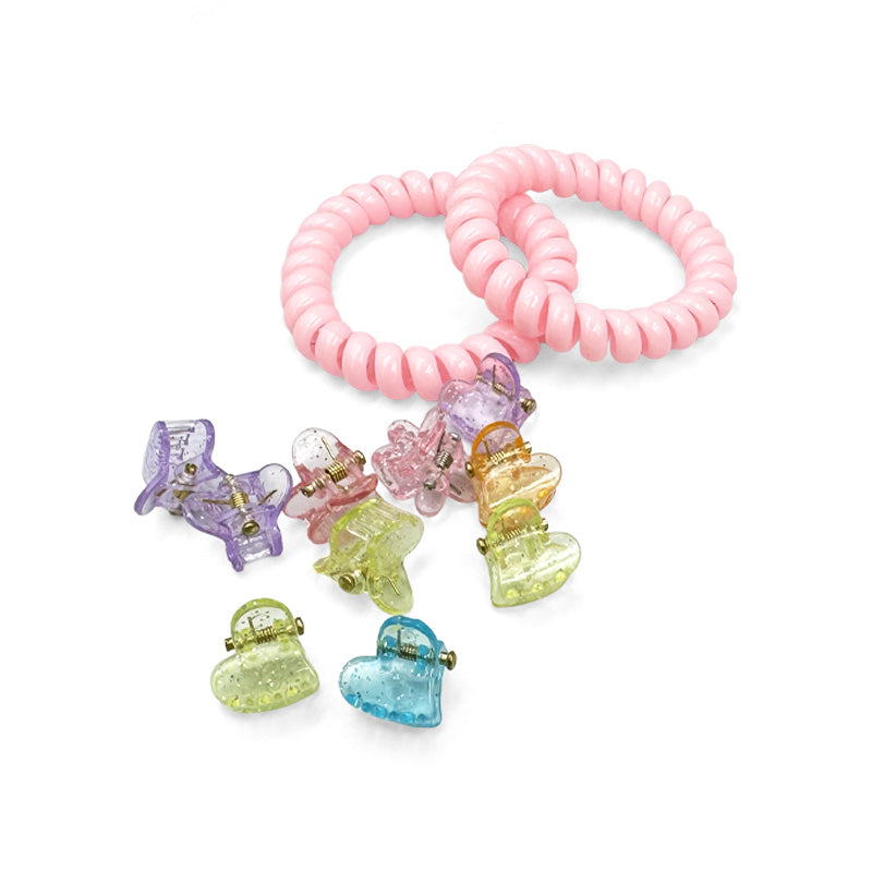 Mini Hair Claws with Spiral Hair Ties