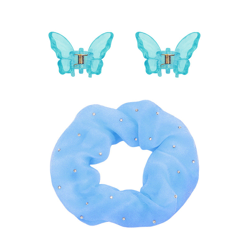 Set of 2 Mini Hair Claws & a Scrunchie