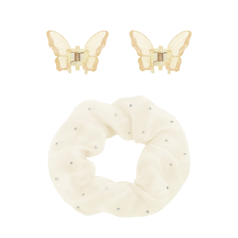 Set of 2 Mini Hair Claws & a Scrunchie