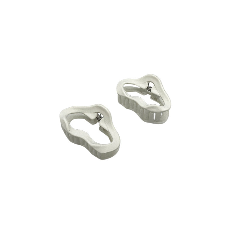 Set of 2 Mini Matte Abstract Hair Claws