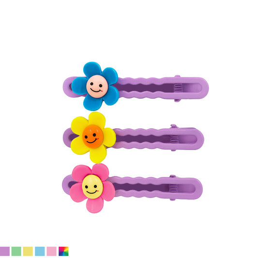 Set of 3 Flower Hair Clips