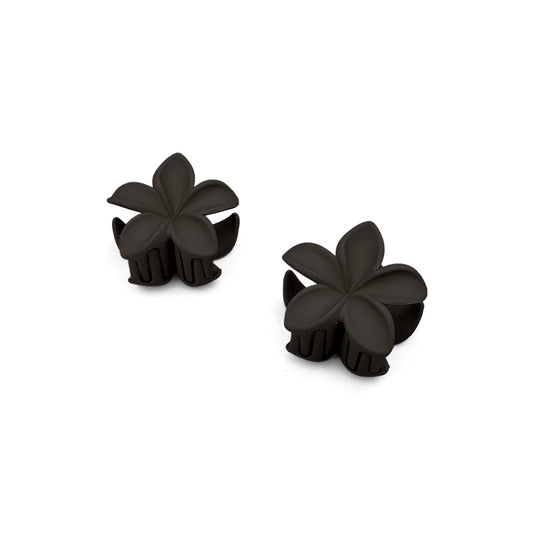 Set of 2 Mini Matte Flower Hair Claws