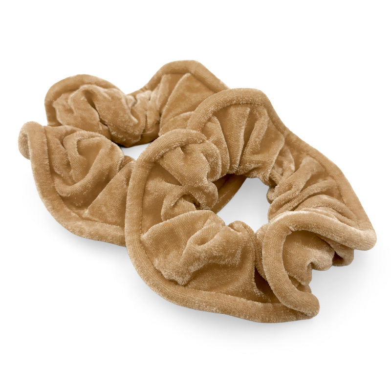 Velvet Hair Scrunchies – Elegant Soft Collection (Pair)
