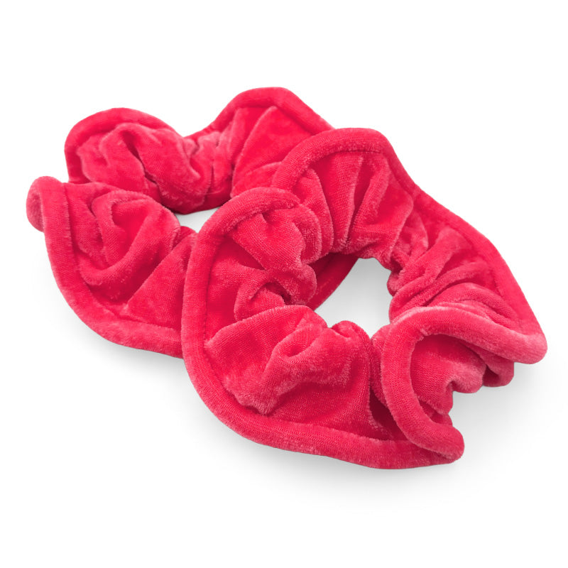 Velvet Hair Scrunchies – Elegant Soft Collection (Pair)