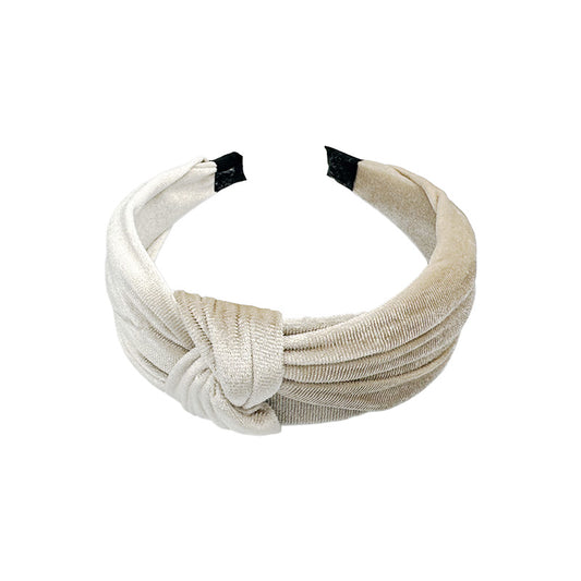 Velvet Knot Headband – Elegant Neutrals