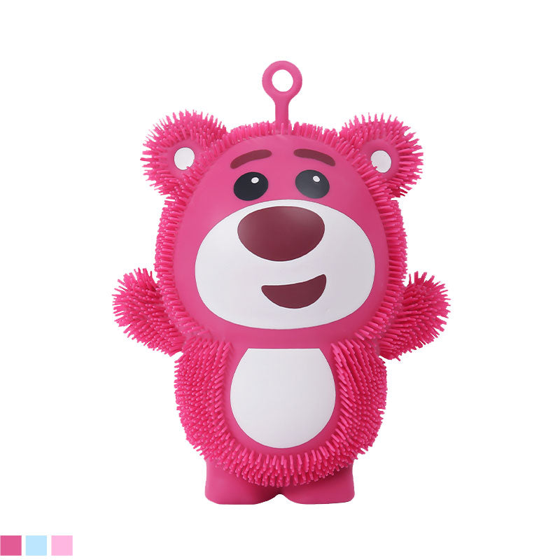 Large Bear Shaped Light-Up Puffer Toy