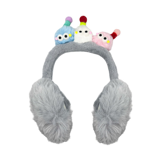 Cute Cartoon Pom-Pom Furry Earmuffs