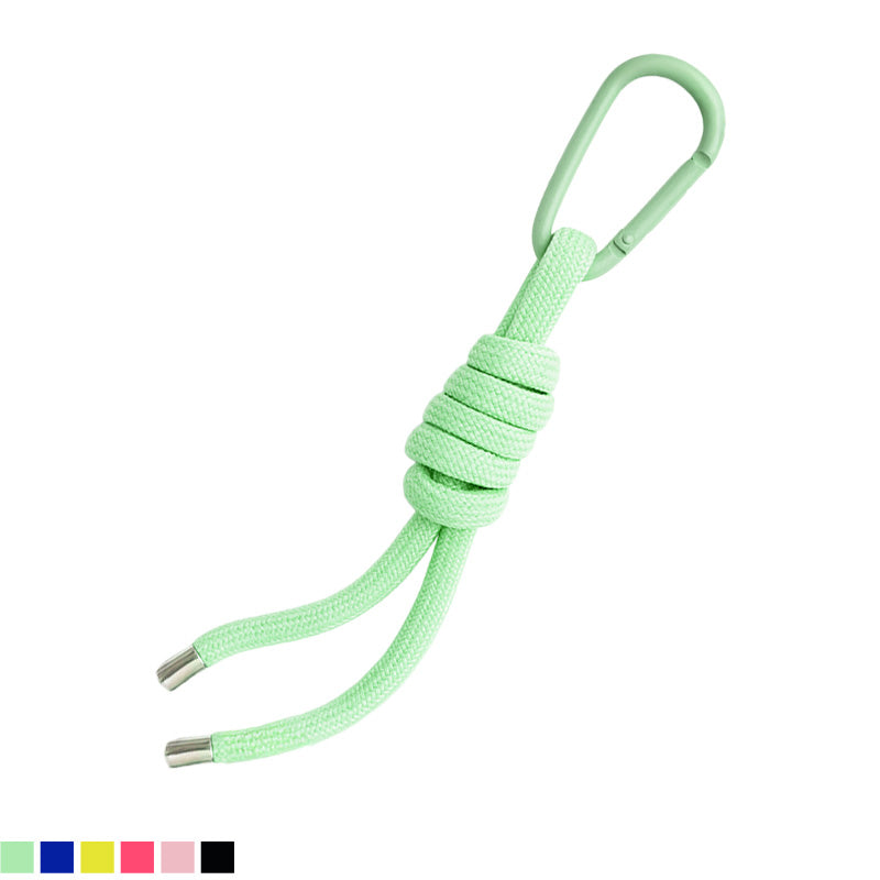 Durable Rope Knot Keychain with Carabiner