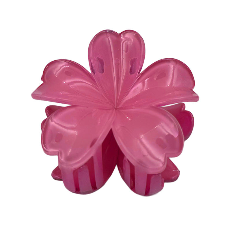 Heart Petal Flower Hair Claw