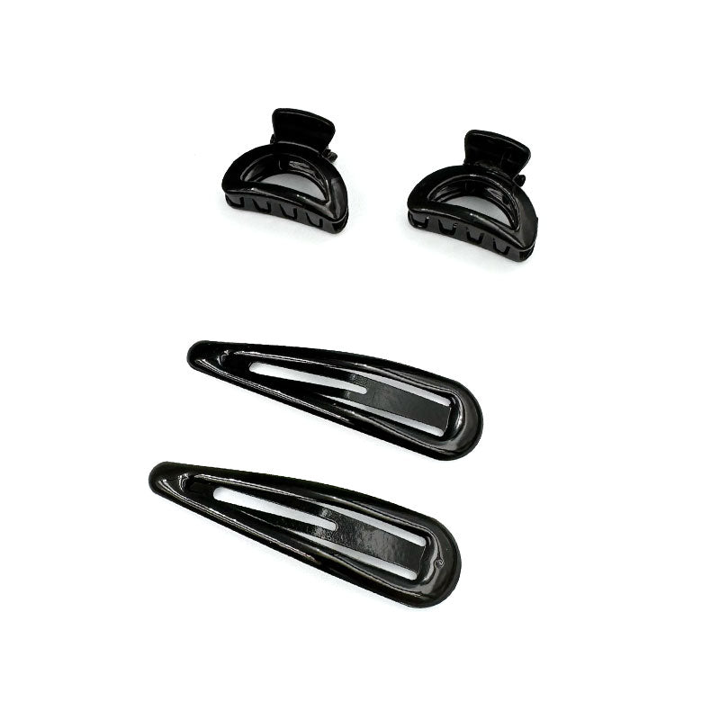 Teardrop Snap Tic Tac Clips with Semi-Circle Hair Claws