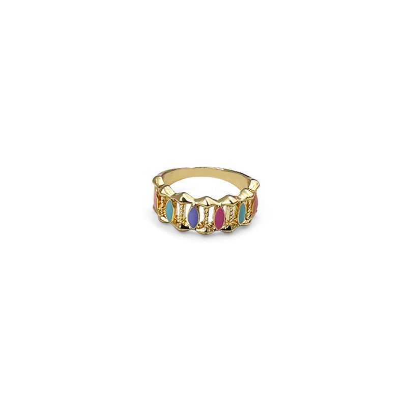 Vertical Gem Bar Ring