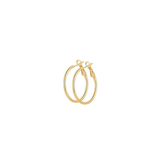 Stainless Steel Basic Hoop Earrings 1.5 cm (2 mm) – Available in Silver & Gold
