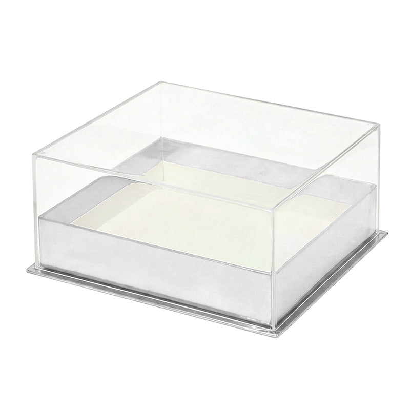 Rectangular Clear Lid Gift Box with Colored Base