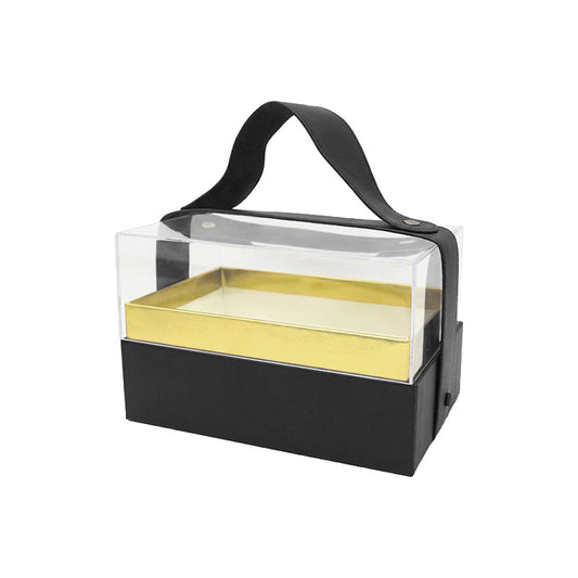 Rectangular Clear Lid Gift Box with Handle