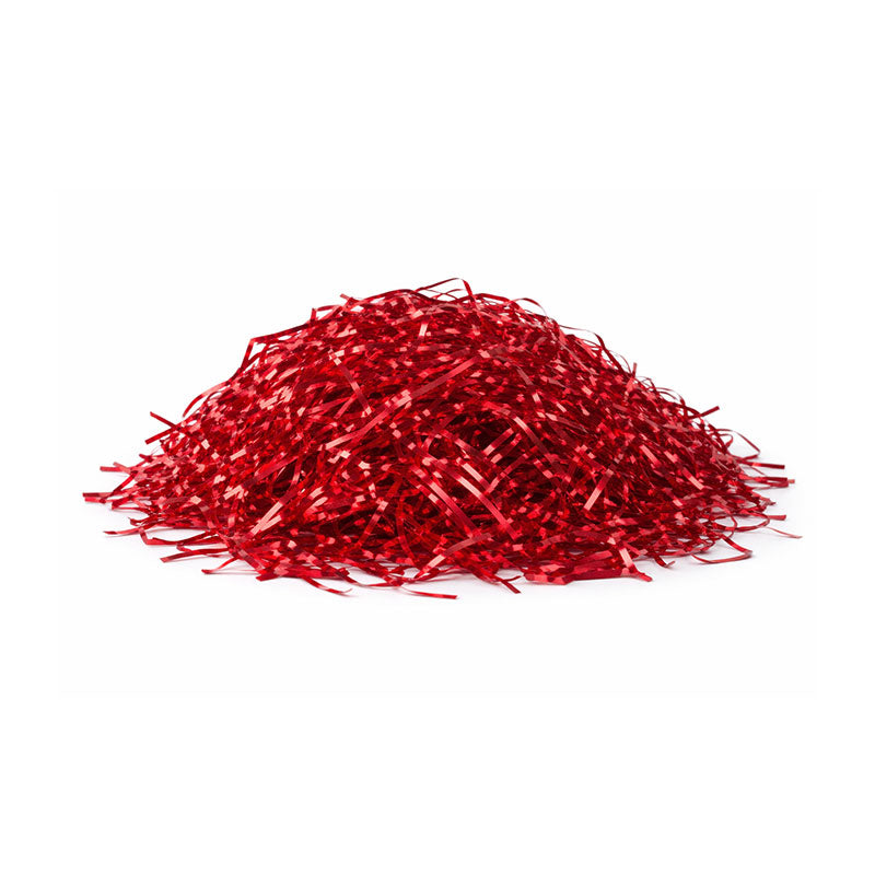 Shiny Red Shredded Gift Box Filling