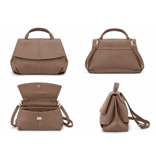 Structured Handbag with Top Handle