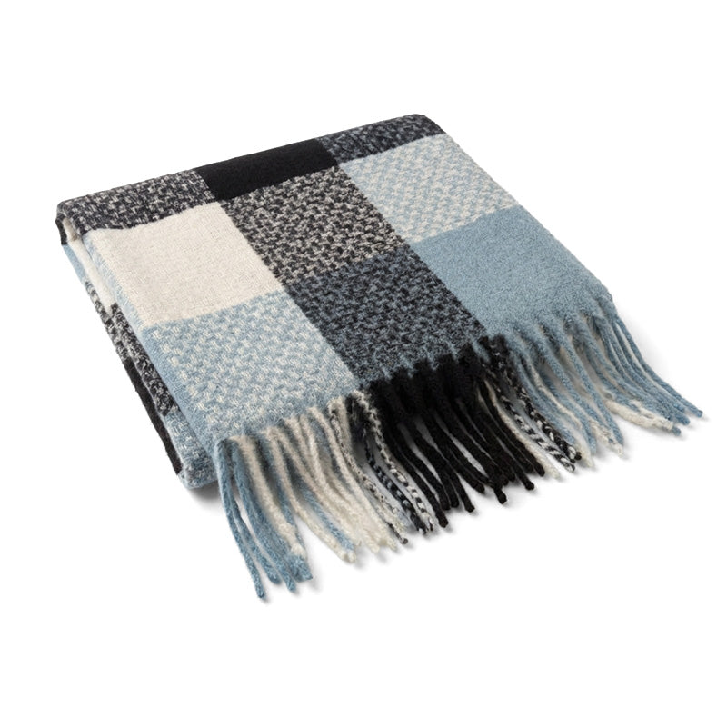 Checkered Big Winter Scarf