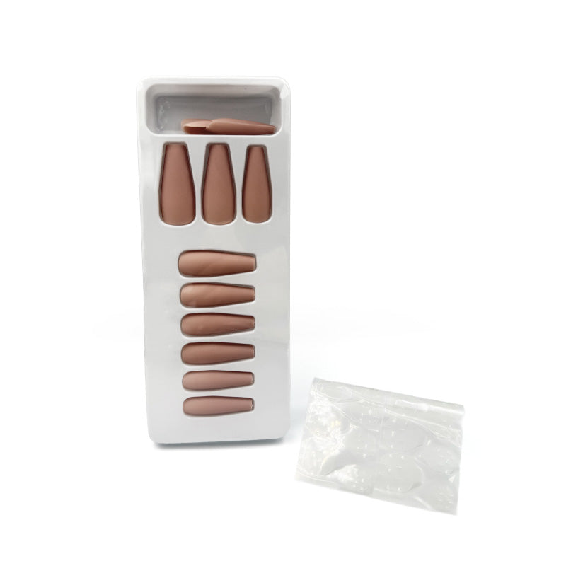 Coffin Shape Matte Press-On Nails