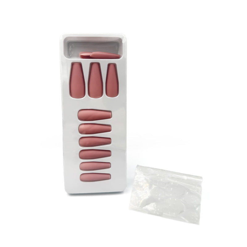 Coffin Shape Matte Press-On Nails
