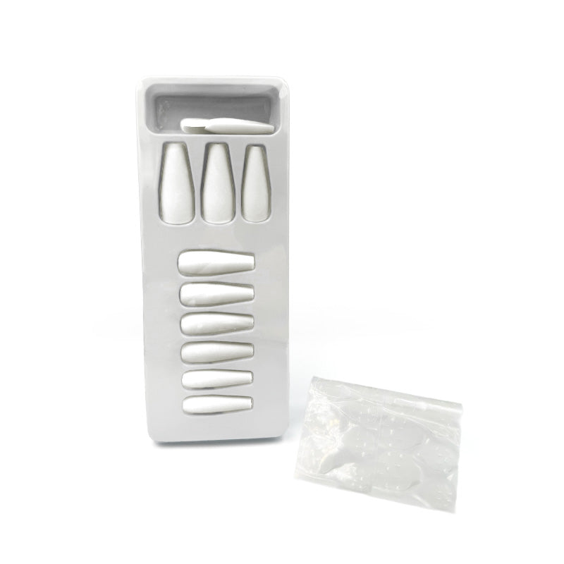 Coffin Shape Matte Press-On Nails