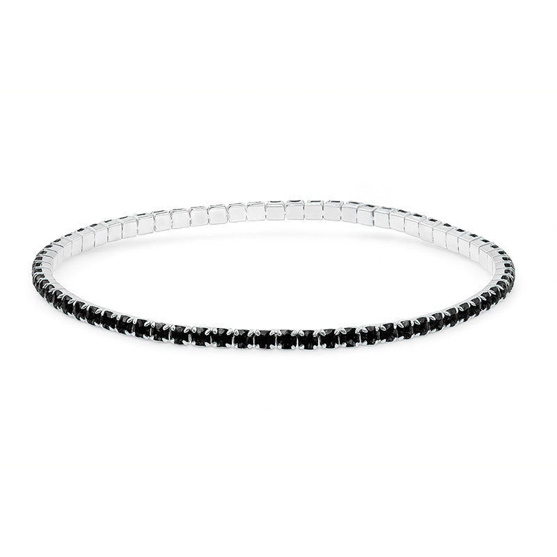 Single Color Elastic Tennis Bracelet