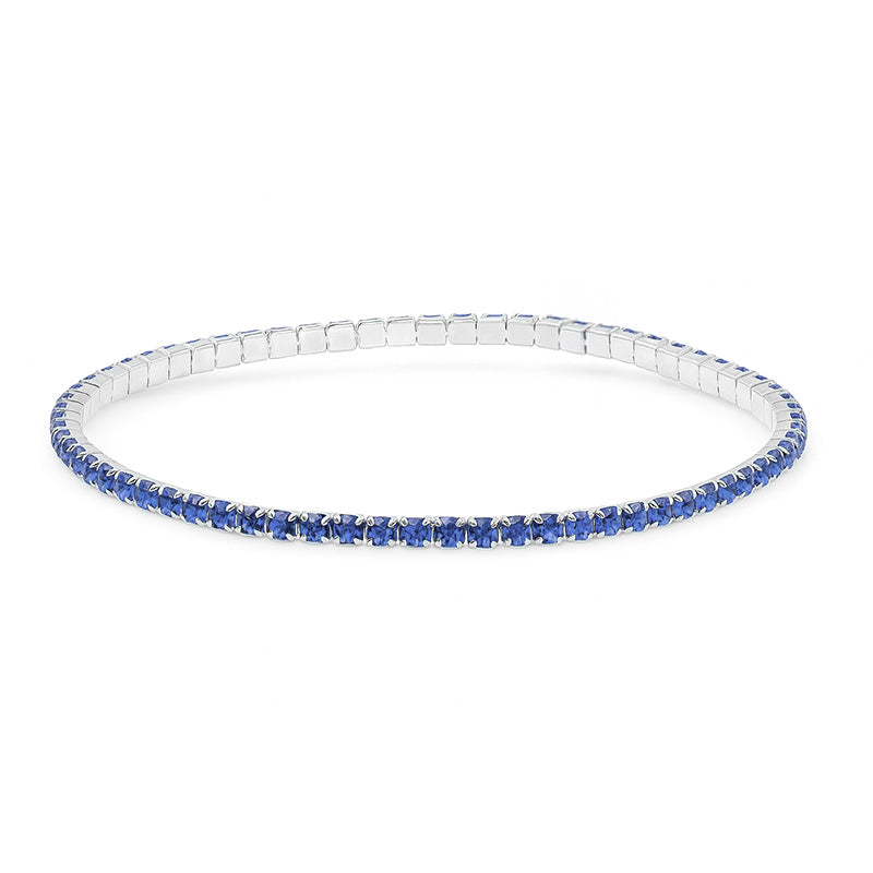 Single Color Elastic Tennis Bracelet