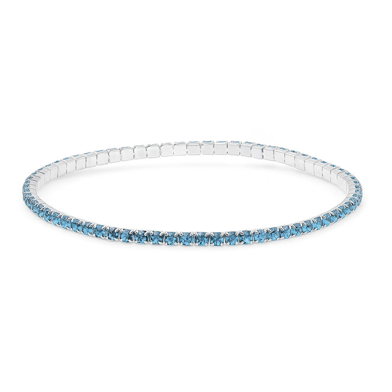 Single Color Elastic Tennis Bracelet