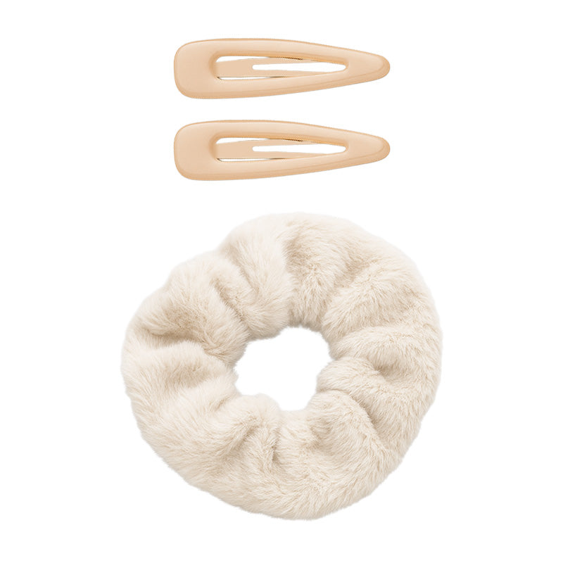 Hair Scrunchie with Snap Tic Tac Clips