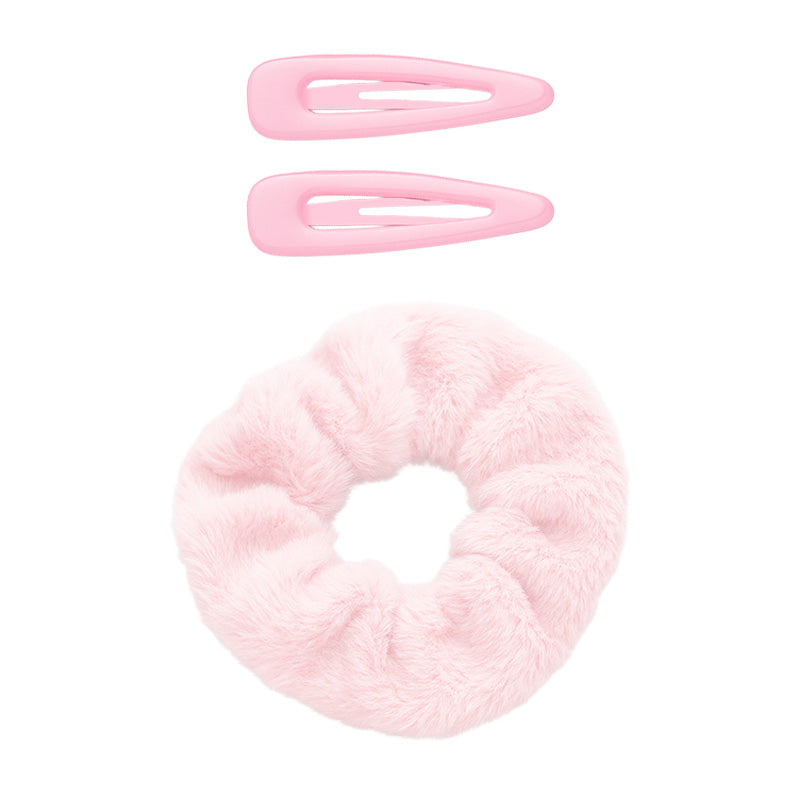 Hair Scrunchie with Snap Tic Tac Clips