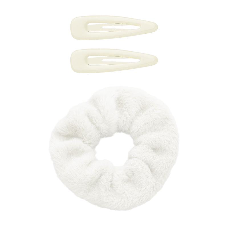 Hair Scrunchie with Snap Tic Tac Clips