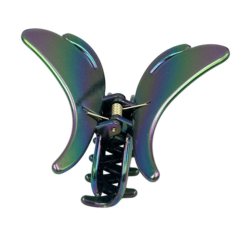 Iridescent Butterfly Hair Claw – Shimmer Finish