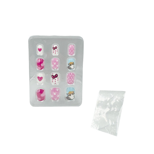 Cat Love Kids Press-On Nails