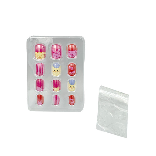 Farm Stripes Kids Press-On Nails