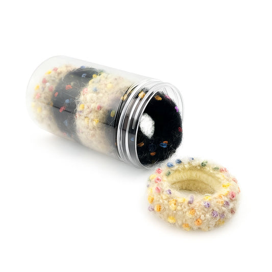 Knitted Hair Ties Set – Cozy Dotted Edition