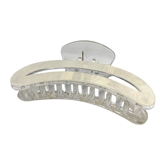 Large Glossy Crescent Hair Claw – Pastel Colors