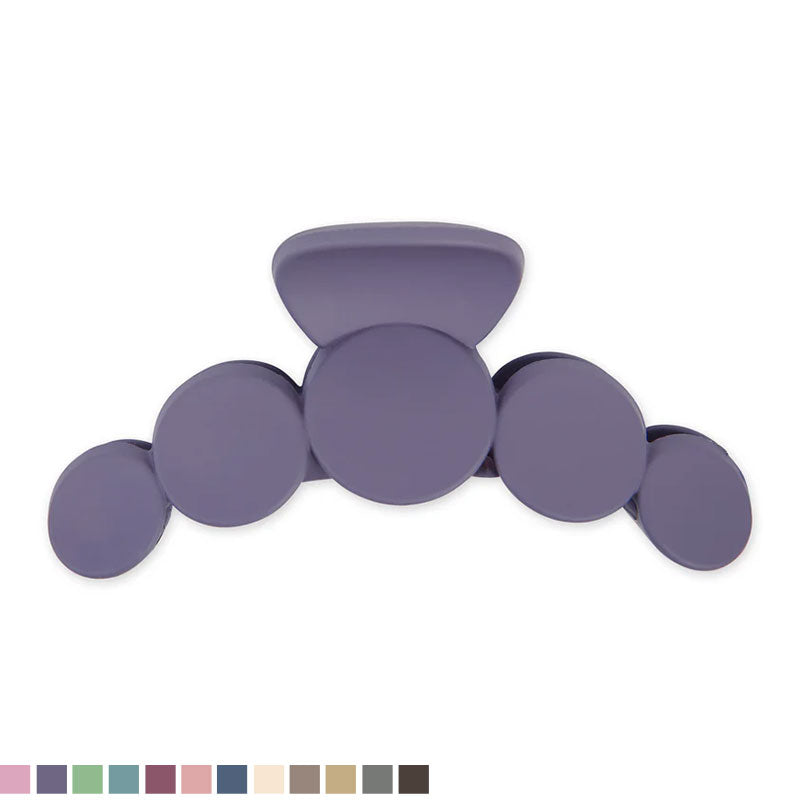 Large Matte Circles Hair Claw - Colorful