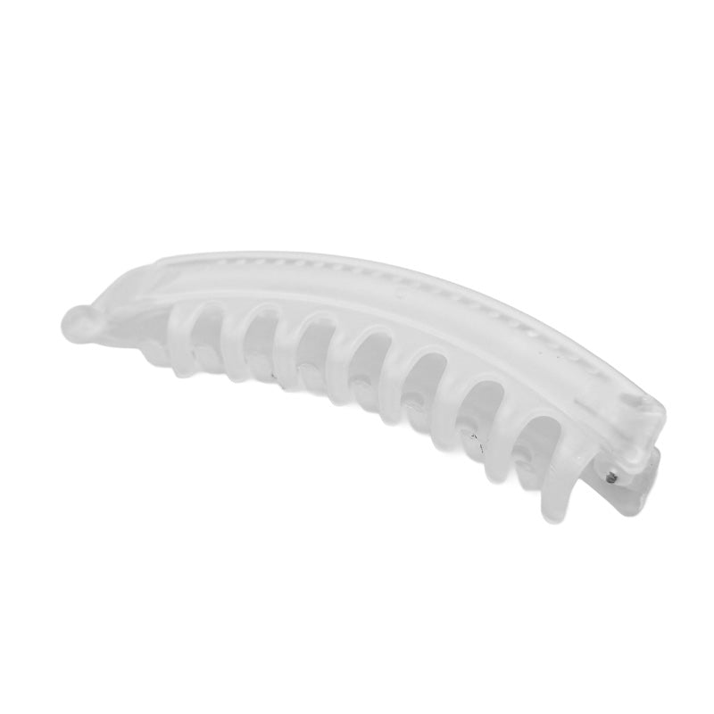 Large Matte Curved Banana Hair Claw – Neutral Colors
