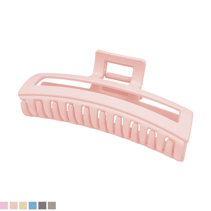 Large Matte Rectangle Hair Claw - Pastel Colors